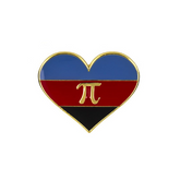 Polyamory Pride Heart Enamel Pin Pin PRIDE MODE